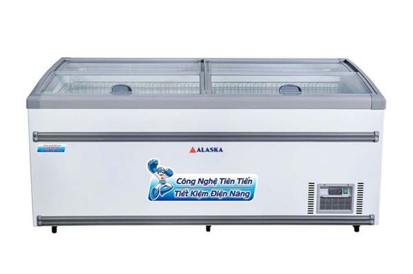 Tủ đông Alaska KT-650 mặt kính phẳng 650 lít