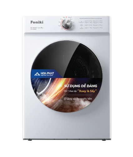 Máy sấy Funiki 8 kg HD-V680AW dòng thông hơi