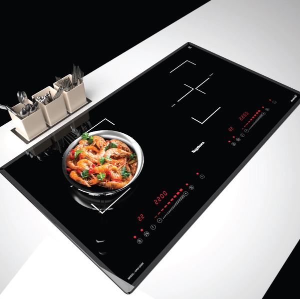 Bếp điện từ Nagakawa NAG1202M âm tủ 2 vùng nấu chống trào