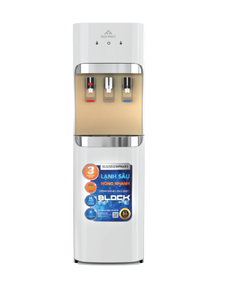 Máy lọc nước nóng lạnh Hòa Phát HPN683 10 lõi