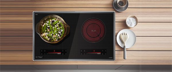 Bếp điện từ Eurosun EU-TE226Pro Interver 2 vùng nấu 9 mức công suất kính Platinum