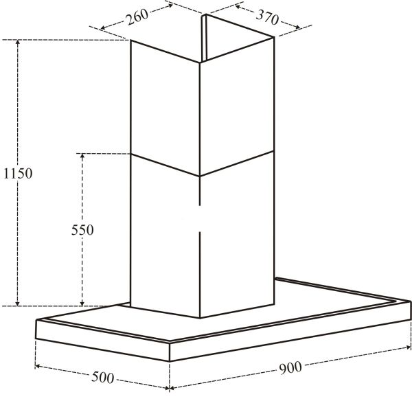 Máy Hút Mùi Eurosun EH-90AF88 Gắn Tường 3 tốc độ