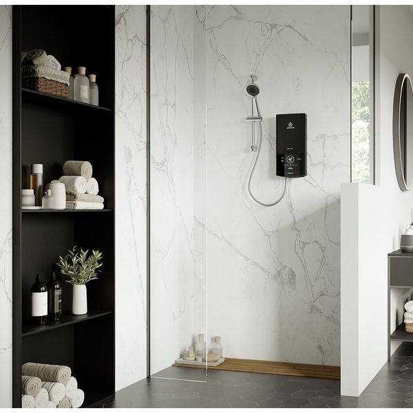 Bình nóng lạnh Ariston AURES TOP 4.5P 5 chế độ Cảm ứng Cầu giao chống giật ELCB Hệ thống Safety check