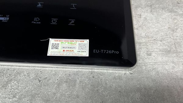Bếp từ Eurosun EU-T726Pro Inverter kính SchottCeran 2 vùng nấu 12 công suất