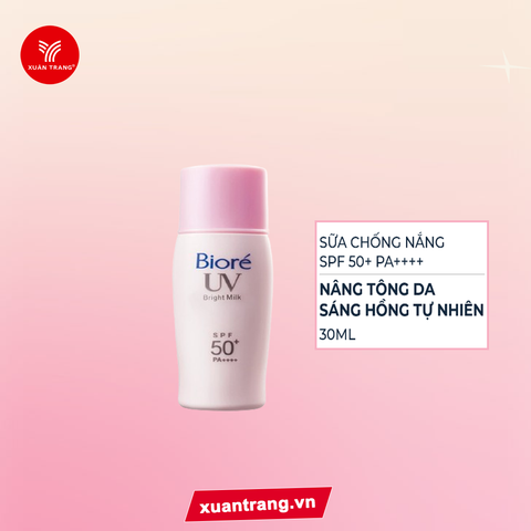 BI_Biore UV_Sữa Chống Nắng Trang Điểm-Nâng Tông Da Sáng Hồng Tự Nhiên 30ml