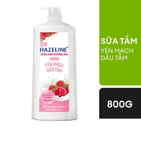 Hazeline_Sữa Tắm Yến Mạch Dâu Tằm Sáng Mịn Dưỡng Ẩm 6g