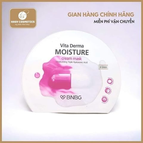 BNBG_Mặt Nạ Vita Derma Moisture Kem Cấp Ẩm Đa Tầng 30ml (Hồng)