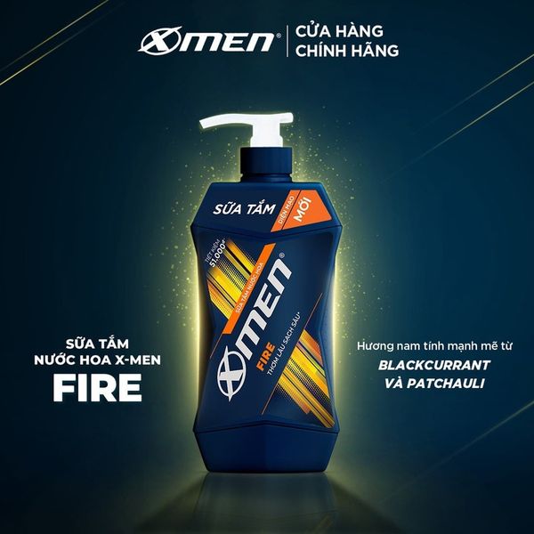 Xmen_Sữa Tắm Nước Hoa Fire 650g