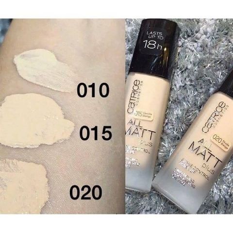 CATRICE_Kem Nền All Matt Shine Control Make-up 30ml #010 Neutral Light Beige