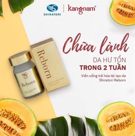 REBORN_Viên Uống Trẻ Hóa Ngậm Nước Tái Sinh Da Hộp 30V