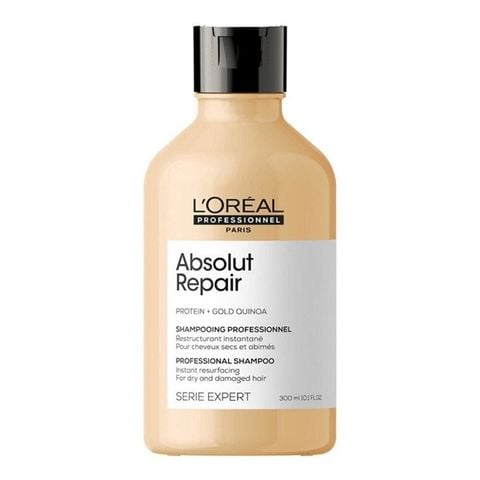 L'OREAL_Dầu Gội Phục Hồi Hư Tổn Serie Expert Absolut Repair Gold 300ml(Vàng)