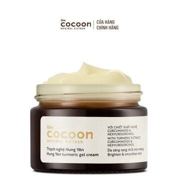 COCOON_Kem Dưỡng Sáng Da Dạng Thạch Từ Nghệ Hưng Yên 30ml