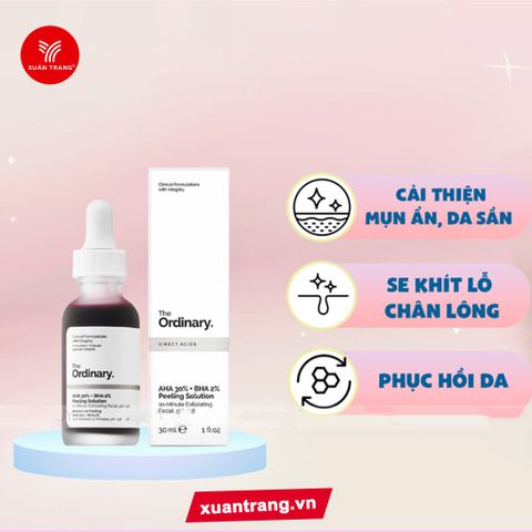 THE ORDINARY_Serum Tẩy Da Chết AHA 30% +BHA 2% Peeling Solution 30ml
