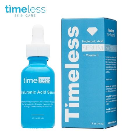 TIMELESS_Serum HA + Vitamin C Cấp Ẩm, Làm Sáng Da 30ml