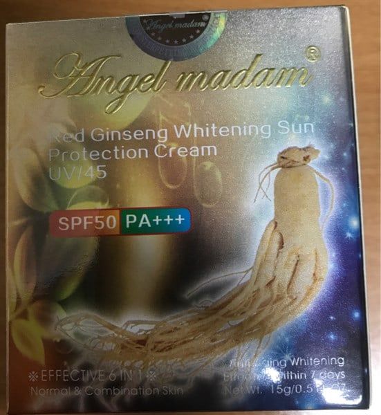 ANGEL MADAM_Kem Nhân Sâm Dưỡng Trắng Ngừa Lão Hóa 15g (Vàng)