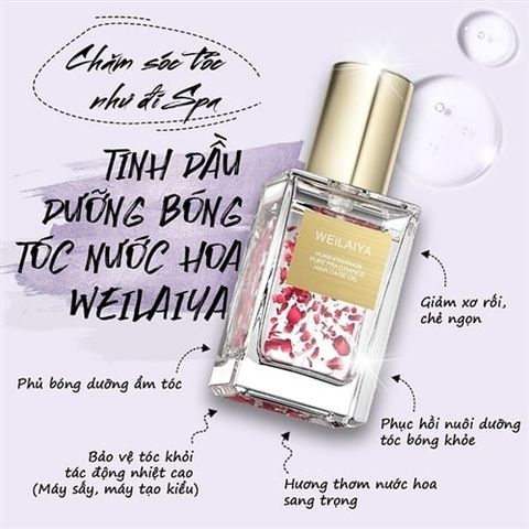 WEILAIYA_Dầu Dưỡng Tóc Tinh Chất Hoa Hồng Hương Nước Hoa 40ml