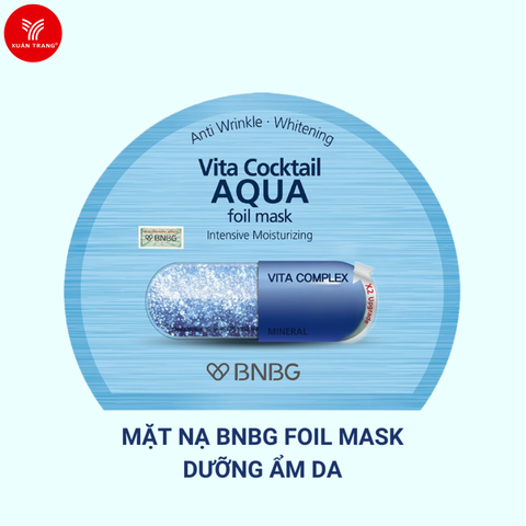 BNBG_Mặt Nạ Vita Cocktail Aqua Dưỡng Ẩm Chuyên Sâu Cho Mọi Loại Da 30ml (Xanh Dương)
