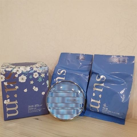 SU:M37_Phấn Nước Kiềm Dầu Waterfull CC Cushion Perfect Finish 02 Natural Beige 15Gx2