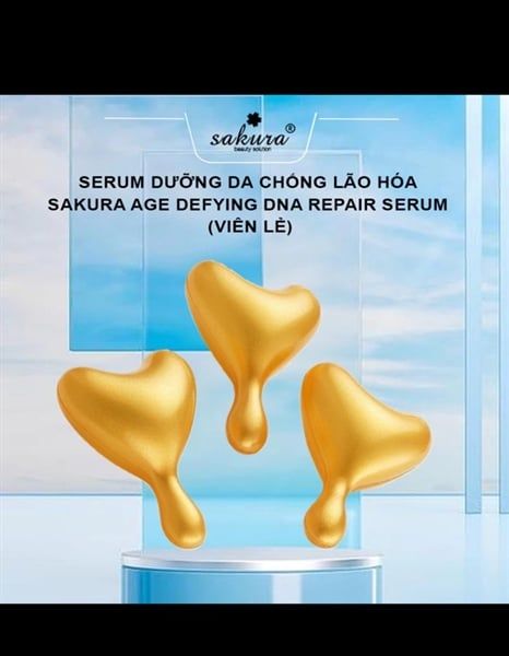 SAKURA_Viên Serum Phục Hồi Da, Chống Lão Hóa, Giảm Nhăn Age Defying DNA Repair Serum (Viên Vàng)