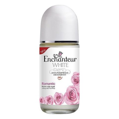 ENCHANTEUR_Lăn Khử Mùi Trắng Da Romantic 50ml (Hồng)