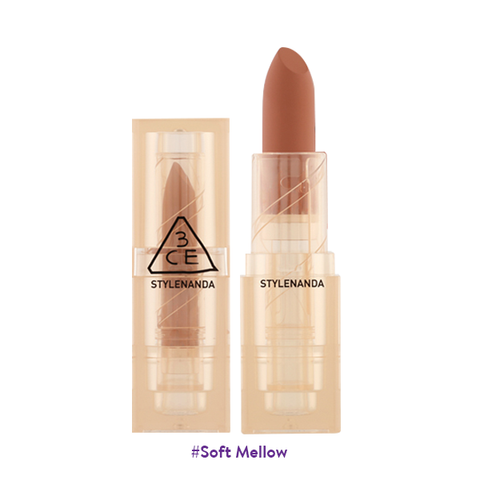 3CE_Son Thỏi Soft Matte Lipstick Warm&Cool Edition #Soft Mellow 3.5G