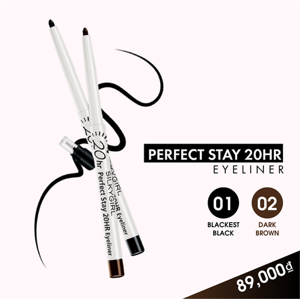 SILKYGIRL_Chì Viền Mắt Perfect Stay 20Hr #02 Dark Brown