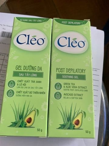 CLEO_Gel Dưỡng Da Sau Tẩy Lông Dưỡng Ẩm Và Dịu Da 50g