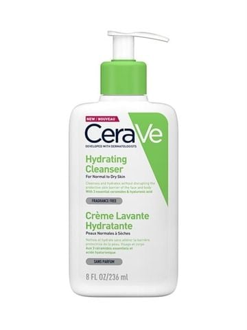 CERAVE_Sữa Rửa Mặt Cho Da Thường Đến Khô Hydrating Cleanser 236ml