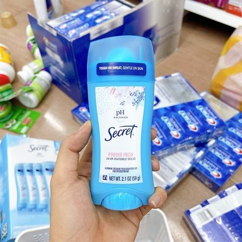 SECRET_Sáp Khử Mùi pH Balance Powder Fresh 24h Invisible Solid 73g