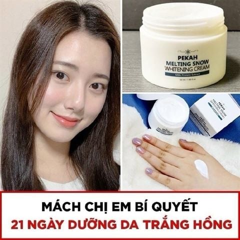 PEKAK_Kem Dưỡng Trắng Da Nâng Tone Melting Snow 50ML