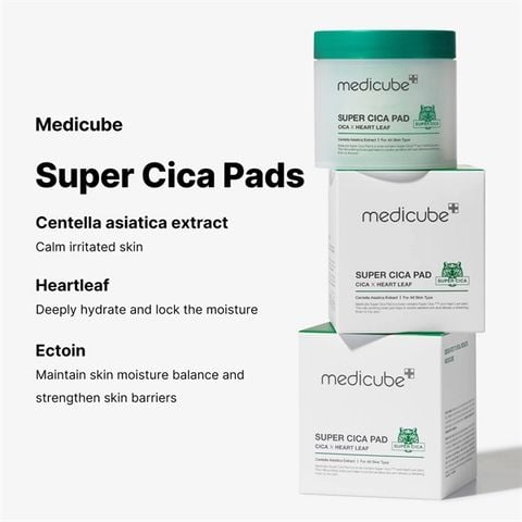 MEDICUBE_Toner Pad Làm Dịu Da Nhạy Cảm Super Cica Pads 70 pads