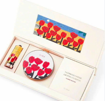 OHUI_Set Phấn Nước Ultimate Cover Lifting Cushion Flower Edition