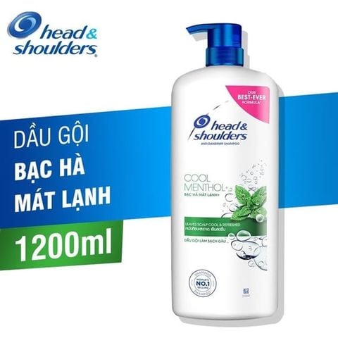 HEAD & SHOULDER_Dầu Gội Bạc Hà Mát Lạnh 1.2l