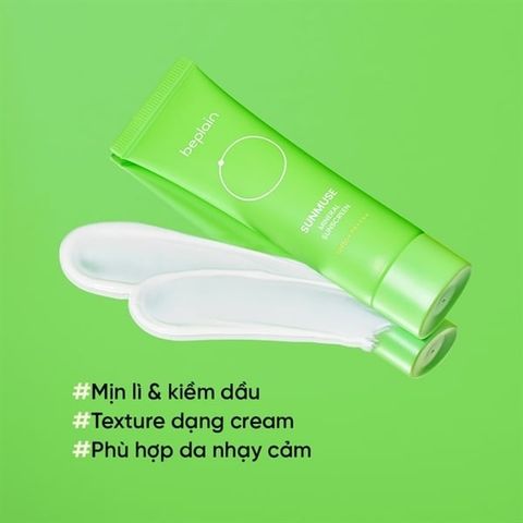 BEPLAIN_Kem Chống Nắng Kiềm Dầu Sunmuse Mineral Sunscreen 50ml (Xanh Lá)