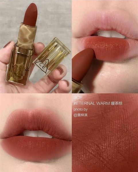 3CE_Son Thỏi Soft Matte Lipstick Version Deep Under More Deep #Eternal Warm 3.5G