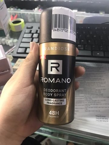 ROMANO_Xịt Khử Mùi GRANDIOSE 150ml (màu nâu)