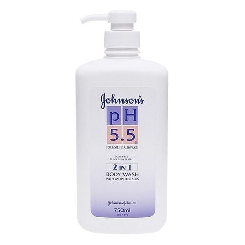 Johnsons_Sữa Tắm PH 5.5 2in1 Xanh Dương 750ml