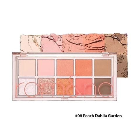 ROMAND_Phấn Mắt 10 Ô Better Than Palette #08 Peach Dahlia Garden