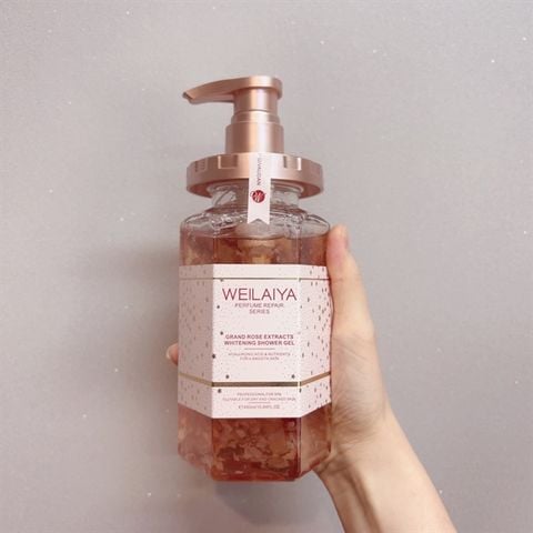 WEILAIYA_Sữa Tắm Nước Hoa Trắng Da Tủy Mật Hoa Hồng Damask 450ml