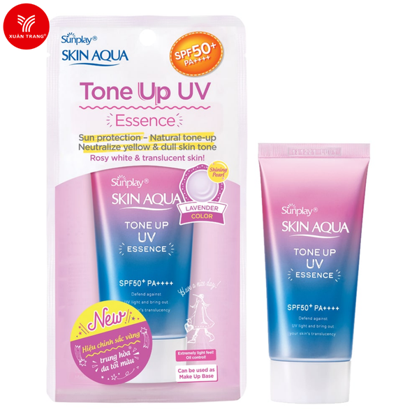 Sunplay_Kem Chống Nắng Tinh Chất Chống Nắng Tone Up Essence UV 50g (Tím)