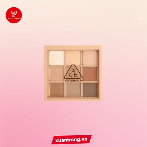 3CE_Phấn Mắt 9 Ô Multi Eye Color Palette #Smoother