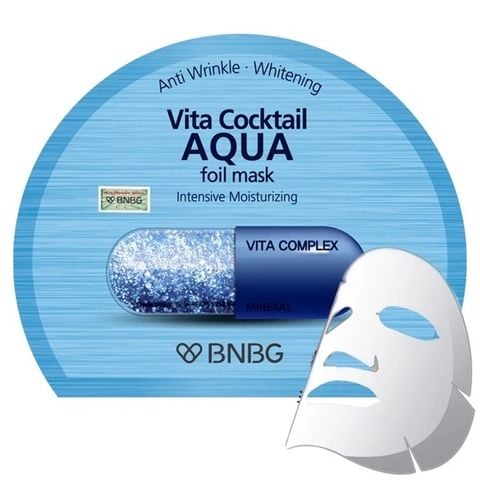 BNBG_Mặt Nạ Vita Cocktail Aqua Dưỡng Ẩm Chuyên Sâu Cho Mọi Loại Da 30ml (Xanh Dương)