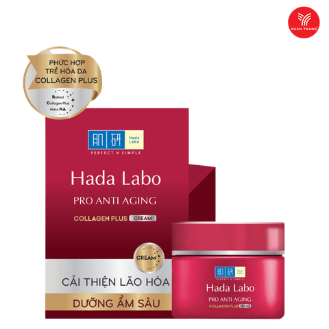 HADA LABO_Kem Dưỡng Cải Thiện Lão Hóa 50g (Đỏ)