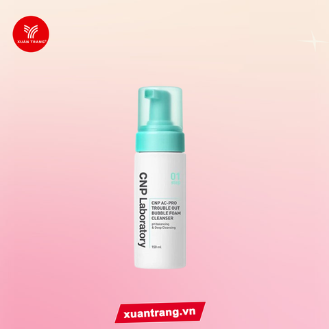CNP LABORATORY_ Sữa Rửa Mặt Tạo Bọt CNP AC-Pro Trouble Out Bubble Foam 150ml