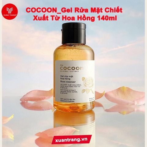 COCOON_Gel Rửa Mặt Chiết Xuất Từ Hoa Hồng 140ml