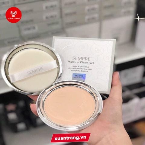 GEO_Phấn Phủ Sempre Happy & Please Pact No.02 Beige 22G (trắng)