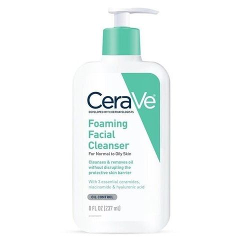 CERAVE_Sữa Rửa Mặt Sạch Sâu Cho Da Thường Đến Da Dầu Foaming Cleanser 237ml ( Mỹ )