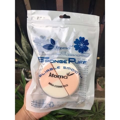 AROMA_Bông Phấn Trang Điểm 4 Miếng