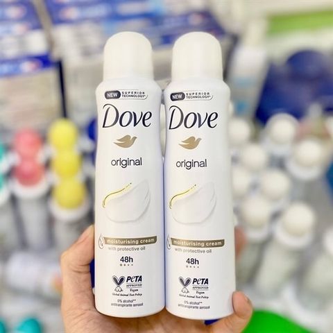 DOVE_Xịt Khử Mùi 48H Original 150ML (Trắng)
