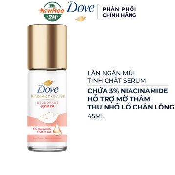 DOVE_Lăn Ngăn Mùi Thu Nhỏ Lỗ Chân Lông 3% Niacinamide + 10X Vit C&E 45ml